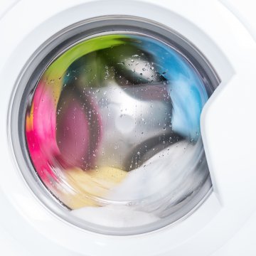 reliable washers washing machines durable best front-load washer with colored laundry inside wash cycle on 